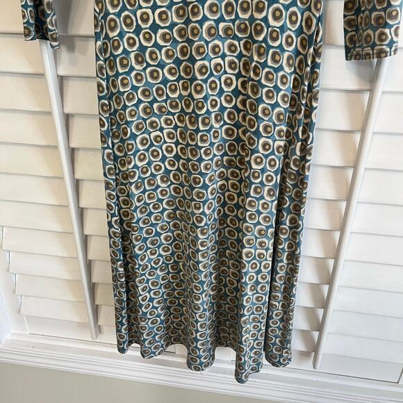 Boden Blue Wrap Style Dress Size 12R - Picture 5 of 8